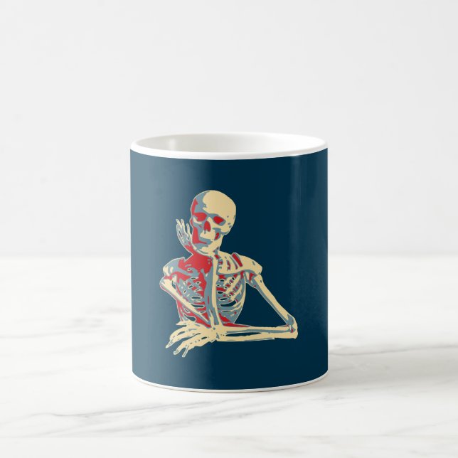 Retro Skeleton Coffee Mug (Center)