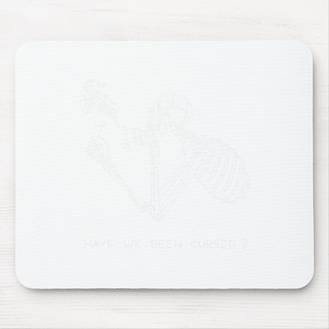Retro Skeleton Halloween Costume Fun Scary Skull C Mouse Mat (Front)