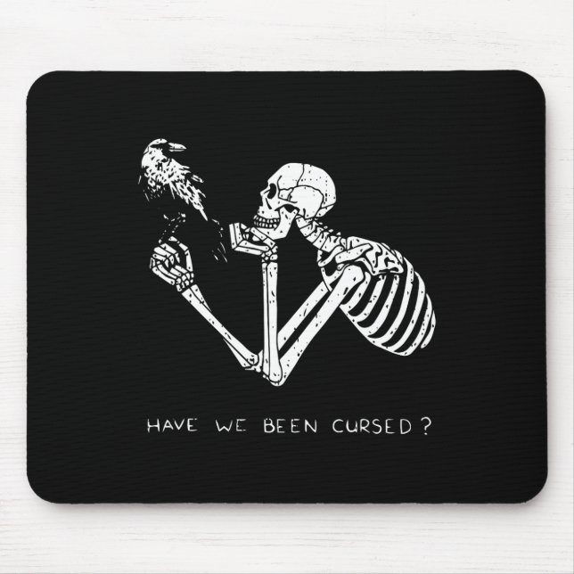 Retro Skeleton Halloween Costume Fun Scary Skull C Mouse Mat (Front)