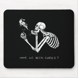Retro Skeleton Halloween Costume Fun Scary Skull C Mouse Mat