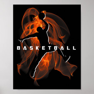 Retro Sketll Player Lover Sports Team Boys Girls K Poster