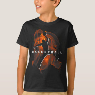 Retro Sketll Player Lover Sports Team Boys Girls K T-Shirt