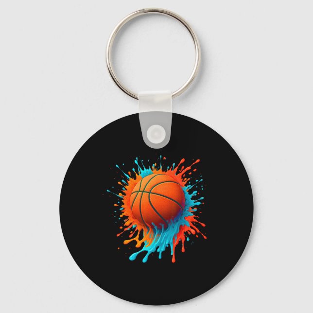 Retro Sketll Players Lovers Sports Team Boys Kids  Key Ring (Front)