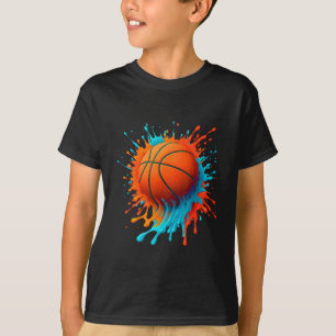 Retro Sketll Players Lovers Sports Team Boys Kids T-Shirt
