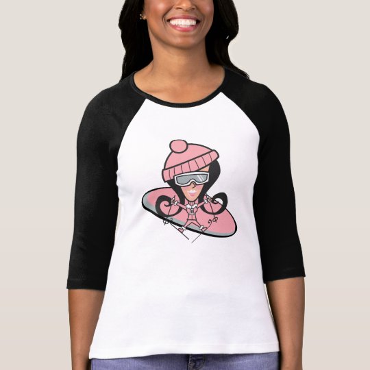 Retro Ski Girl T-Shirt