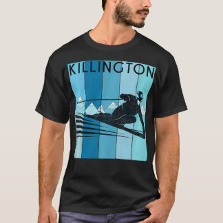 Retro Ski Killington Vermont Vintage Snow Ski  T-Shirt