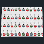 Retro Ski Lift Illustration Large Gift Bag<br><div class="desc">Modern ski themed gift for him and her. Retro ski lift gondola illustration pattern for skier.</div>