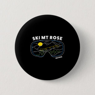 Retro ski mt rose nevada ski resort - ski resort 6 cm round badge