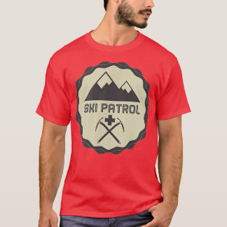 RETRO SKI PATROL  Skiier, Mountain Medic, Snowboar T-Shirt