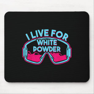 Retro Ski Snowboard Goggles Vintage 80s 90s Skiing Mouse Mat