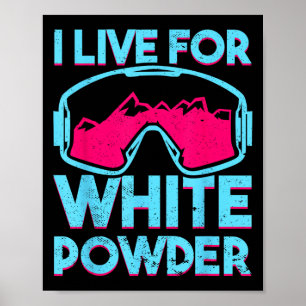Retro Ski Snowboard Goggles Vintage 80s 90s Skiing Poster