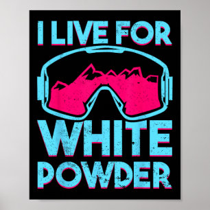 Retro Ski Snowboard Goggles Vintage 80s 90s Skiing Poster