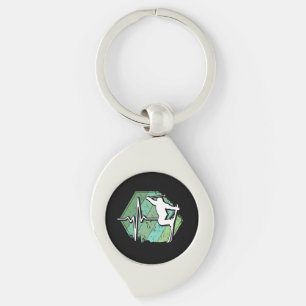 Retro Ski Vintage 80s 90s Key Ring