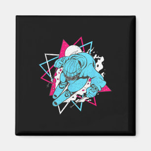 Retro Ski Vintage 80s 90s Skiing Outfit 3  Magnet