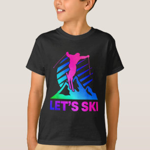 Retro Ski Vintage 80s 90s Skiing Outfit _4 T-Shirt