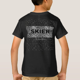 Retro Skier Design Japanese T-Shirt