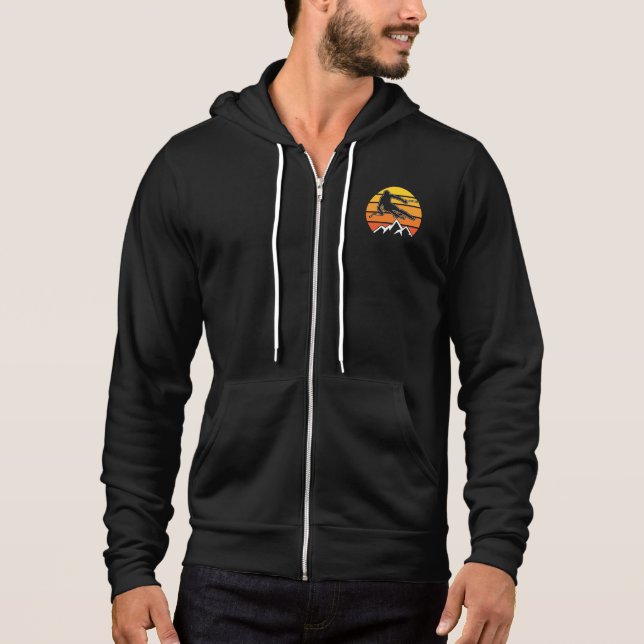 Retro Skiing Hoodie (Front)