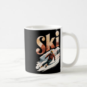 Retro Skiing Ski 4 Coffee Mug