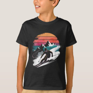 Retro Skiing Ski T-Shirt