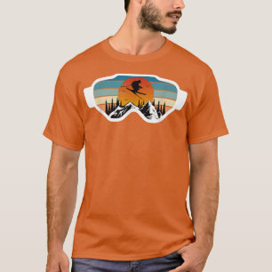 Retro Skiing Snowboard Goggles Ski Snow Winter Spo T-Shirt