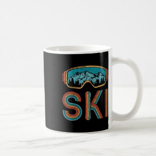 Retro Skiing Vintage 80s 90s Snowboarding Skiers M Coffee Mug