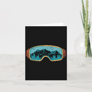 Retro Skiing Winter Sport Shirt For Men Women Snow Card