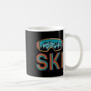 Retro Skiing Winter Sport Shirt For Men Women Snow Coffee Mug