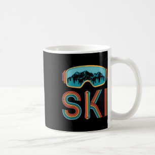 Retro Skiing Winter Sport Shirt For Men Women Snow Coffee Mug