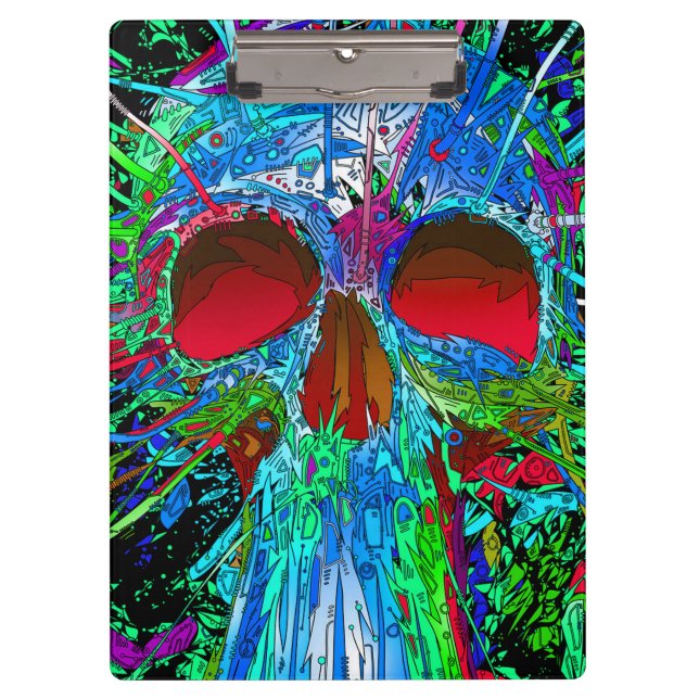 Retro Skull/Clipboard Clipboard (Front)