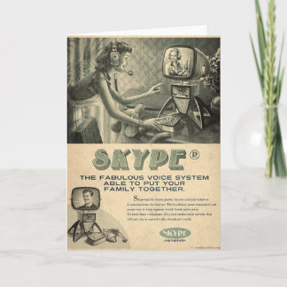 Retro Skype Social Media Ad by Send My Love Card