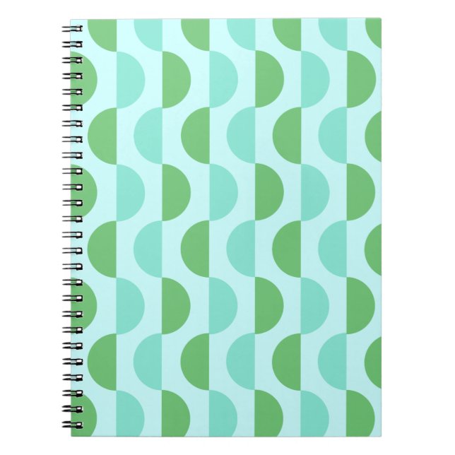 Retro Slice Teal Notebook (Front)