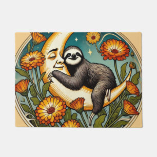 Retro Sloth                                        Doormat