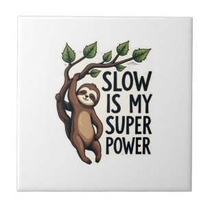 Retro Sloth Quote Shirt Funny Slow Life Vintage Te Tile