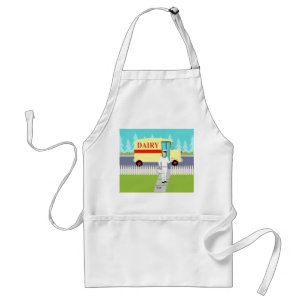 Retro Small Town Milkman Apron