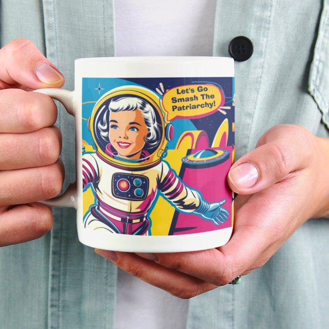 Retro Smash The Patriarchy Feminist Mug (Creator Uploaded)
