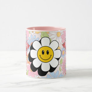 Retro Smile Mug Funny Smiley Face Cool Design