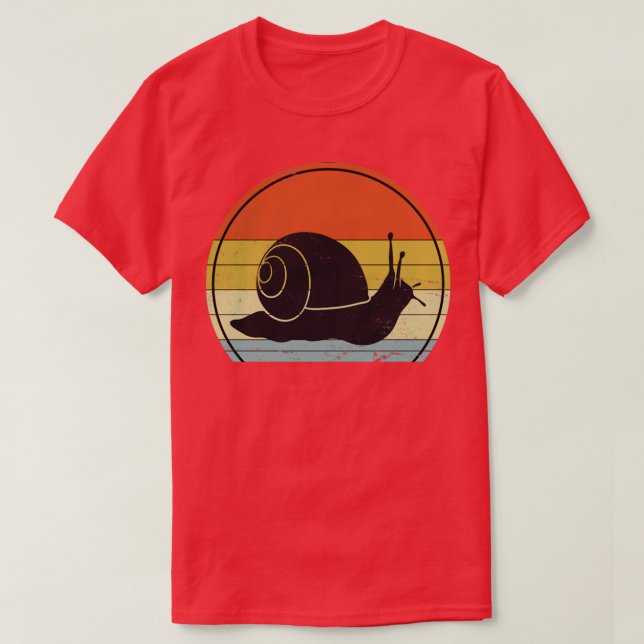 Retro Snail1 T-Shirt (Design Front)