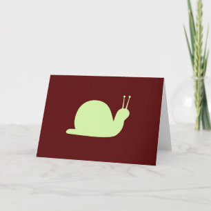 Retro Snail - Blank  Card