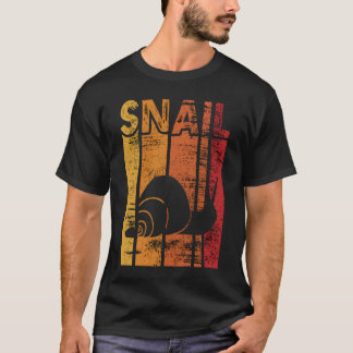 Retro Snail sunset Snail owner T-Shirt