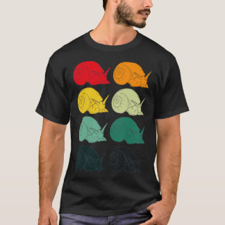 Retro Snails Animal  T-Shirt