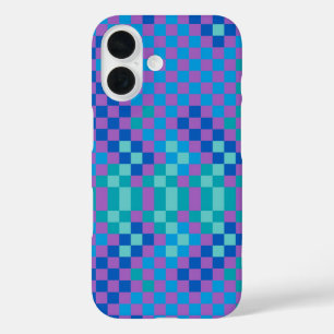 Retro Snake Chequered Chequered Pattern  iPhone 16 Case