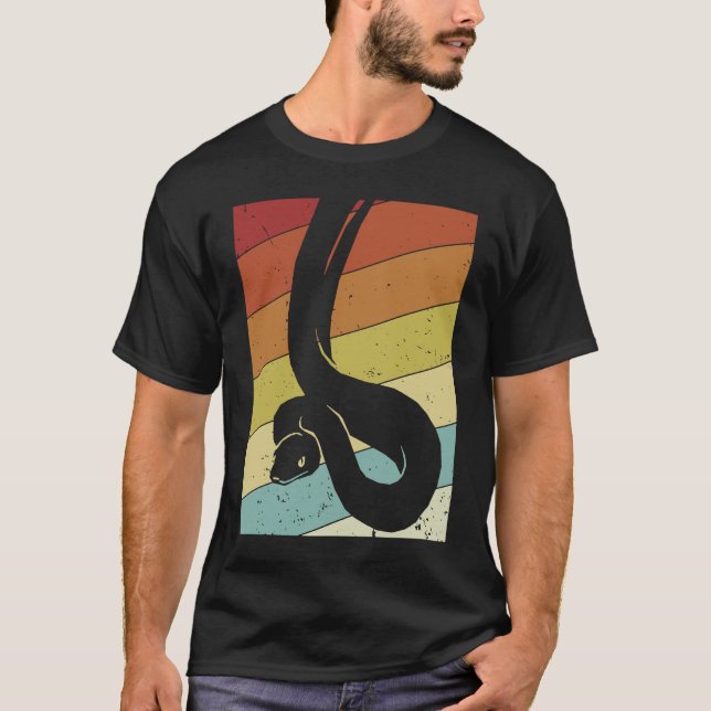 Retro Snake  Pythonidae Snake Owner Banana Ball Py T-Shirt (Front)