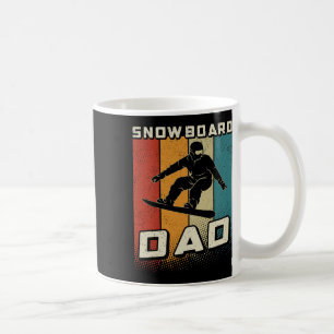Retro Snowboard Dad Snowboarding Father Snowboarde Coffee Mug