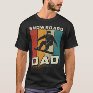 Retro Snowboard Dad Snowboarding Father Snowboarde T-Shirt