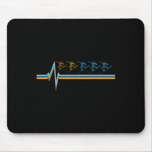 Retro Snowboard - Vintage Snowboarder Snowboarding Mouse Mat