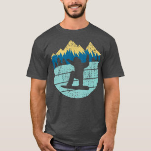 Retro Snowboarder Snowboarding Snow Winter Sports T-Shirt