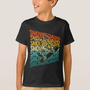 Retro Snowboarding Winter Sports Vintage Design Sn T-Shirt