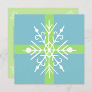 Retro Snowflake Invitations