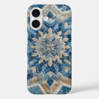 Retro Snowflake Kaleidoscope Quilt