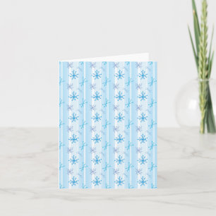 Retro Snowflakes Holiday Card